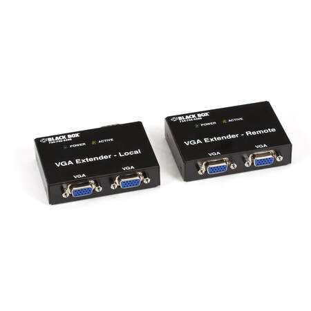 Black Box Vga Extender Kit, 2-Port Local, 2-Port R AC555A-R2